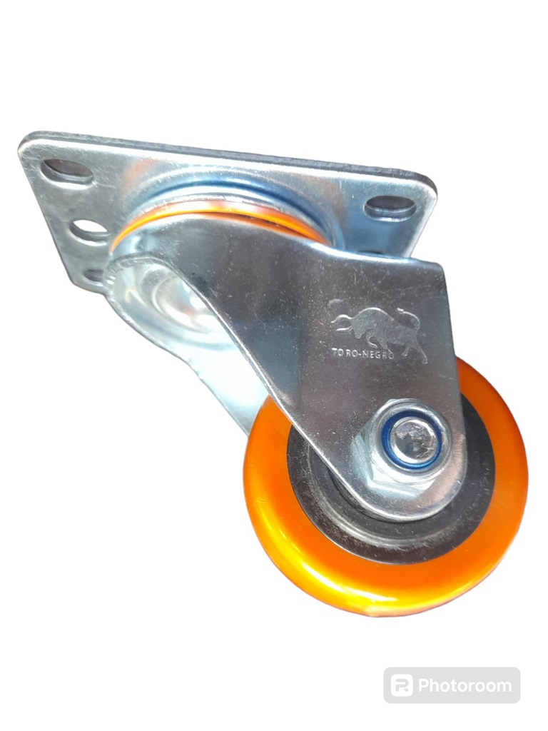 RUEDA CON BASE GIRATORIA 2 1/2