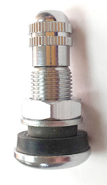 VALVULA CROMADA SMV116 RECTA BAJO PERFIL BASE ANCH