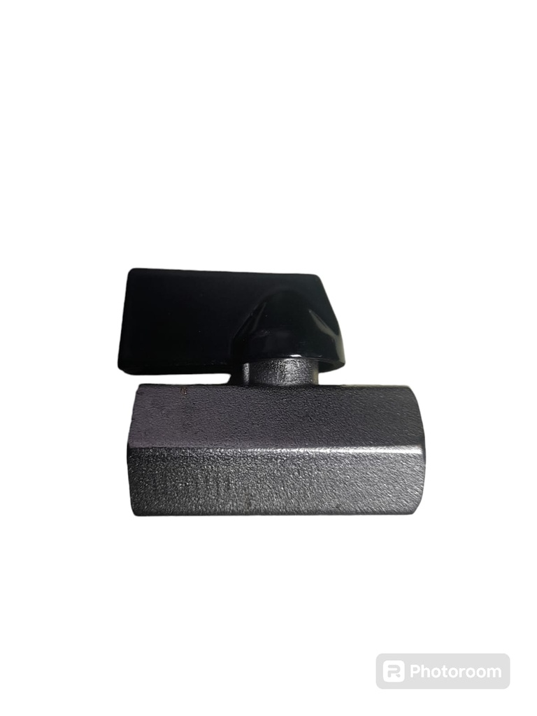 LLAVE DE BOLA 1/4 HI X HI CORTA NEGRA ALCM