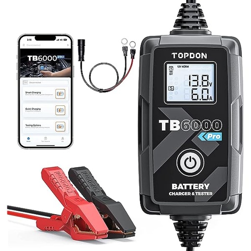 [TB6000PRO] TESTER CARGADOR DE BATERIAS TOPDON