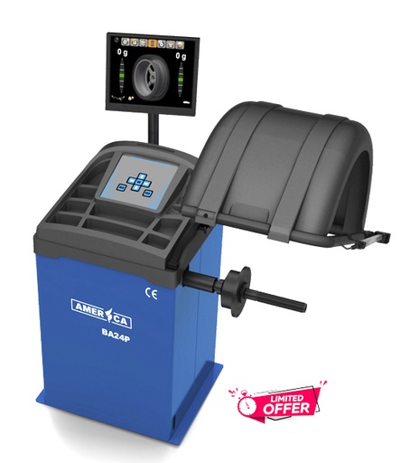 [102BA24P] BALANCEADORA AUTOMATICA DE RUEDAS CON PANTALLA LED