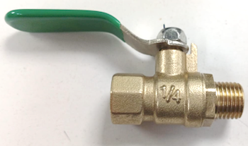 [YQY-LLBG14] LLAVE DE BOLA 1/4  HI/HE VERDE
